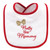 Hudson Baby Infant Girl Cotton Terry Drooler Bibs With Fiber Filling 12pk, Holiday Girl Sparkle, One Size