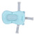 Baby Bath Pad, Quick Drainage Protecting Head Newborn Sink Bather  For Bathroom For Home Light Blue