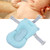 Baby Bath Pad, Quick Drainage Protecting Head Newborn Sink Bather  For Bathroom For Home Light Blue