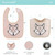 The Peanutshell Cotton Feeding Baby Bib, 8pk Unisex