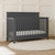 Storkcraft Solstice 5-in-1 Convertible Baby Crib Gray