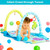 Gymax 4-in-1 Activity Play Mat Baby Activity Center W/3 Hanging Toys