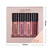 Emoking 4 Piece Waterproof Long Lasting Matte Moisturizing Makeup Liquid Lipstick Lipstick Gift Set, Moisturizing
