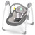 Khorne Baby Swing For Infants, Compact Portable Baby Electric Rocker For Newborn With 5 Speed Natural Sway Music Timing 2 Toys Remote Control, Easy Fold, 0-6 Months Boy Girl (grey)