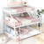Metal Triple Bunk Bed Frames With Built-in Ladder And Full-length Safety Guardrails For Boys& Girls&teens, No Box Spring Needed Platform, Twin Xl Xl Over Queen, White