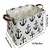 Rectangular Fabric Laundry Hamper - Waterproof Hamper | Collapsible Square Anchor Canvas Box With Handles For Kids Room,shelf Basket,toy Organizer ( Rectangular - Black Anchor )