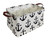 Rectangular Fabric Laundry Hamper - Waterproof Hamper | Collapsible Square Anchor Canvas Box With Handles For Kids Room,shelf Basket,toy Organizer ( Rectangular - Black Anchor )