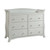 6-drawer Double Dresser And 5-drawer Chest Nursery Furniture Set In White