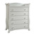 6-drawer Double Dresser And 5-drawer Chest Nursery Furniture Set In White