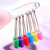 Multi-purpose Baby Safety Pins Fabric Diapers Garment Repair Child Proof Safety Pin Plastic Head Random Color