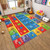 Kaesi Animal Letter Traffic Bus Carpet Baby Crawling Playing Mat Educational Kids Toy