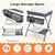 Mzdxj Baby Changing Table, Folding Diaper Station Nursery Organizer For Infant (black)