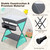 Mzdxj Baby Changing Table, Folding Diaper Station Nursery Organizer For Infant (black)