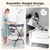Mzdxj Baby Changing Table, Folding Diaper Station Nursery Organizer For Infant (black)