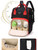 Sexy Dance Large Capacity Diaper Bag Backpack Waterproof Mommy Bag Rucksack Knapsack Nappy Nursing Bag Daypack For Moms Dads Red+black