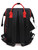 Sexy Dance Large Capacity Diaper Bag Backpack Waterproof Mommy Bag Rucksack Knapsack Nappy Nursing Bag Daypack For Moms Dads Red+black