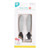 Bumkins Toddler Fork And Spoon Set, Stainless Steel & Silicone For 18 Mos+ (gray)
