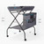 Nouber Adjustable Height Folding Infant Diaper Station Portable Mobile Nursery Organizer With Newborn Lightweight Storage Rack