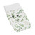 Green White Botanical Floral Leaf Changing Pad Cover By Sweet Jojo Designs