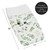 Green White Botanical Floral Leaf Changing Pad Cover By Sweet Jojo Designs