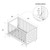Little Seeds Aviary 3-in-1 Crib With Adjustable Mattress Height, White