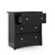 Storkcraft Crescent 3 Drawer Modern Dresser Black