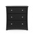 Storkcraft Crescent 3 Drawer Modern Dresser Black
