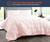 Twin Xl Comforter Pinch Blush 300 Gsm Plush Siliconized Microfiber Fill Duvet Insert With 1000 Thread Count Egyptian Cotton Shell Fluffy Soft With Premium Piping & Matching Pillowcases