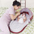 Traveling Baby Bed,portable Foldable Bassinet Sun Protection Mosquito Net Breathable Infant Sleeping Basket With Toys,red