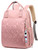 Kupoody Diaper Bag Backpacks,waterproof Large Capacity Baby Nappy Bag For Boys Girls,unisex Baby Travel Portable Baby Changing Bag For Mom Dad,pink