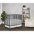 Dream On Me Jett Non-full Size Folding Crib In Storm Grey