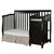 Dream On Me Jayden 4-in-1 Convertible Crib With Changer Black