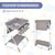 Topbuy Portable Baby Changing Table Multi-purpose Diaper Station Nursery Organizer Grey