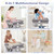 Topbuy Portable Baby Changing Table Multi-purpose Diaper Station Nursery Organizer Grey
