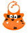 Ulubulu Silicone Baby Bib, Tiger, 1.0 Ct
