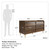 Little Seeds Remy 6 Drawer Dresser, Walnut