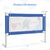 Infans 57" Bed Rails For Toddlers Vertical Lifting Baby Bedrail Guard With Lock Blue
