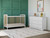 Storkcraft Pasadena 3-in-1 Convertible Baby Crib, White With Driftwood