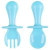 Sanume Baby Spoon Children's Food Supplement Fork Spoon Children Learning Training Spoon Anti-choking Short Handle Fork Spoon