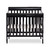 Dream On Me Aden 4-in-1 Convertible Mini Crib, Black