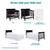 Dream On Me Aden 4-in-1 Convertible Mini Crib, Black