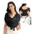 Inadays Baby Wrap Carrier Air Mesh Breathable Infants Sling For Newborns, Black And Cream, Up To 44lbs