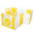 Foldable Baby Playpen, Sesslife Play Yard With Safe Lock Door, 14 Panel Playpen Activity Center 58.84"l X 58.67"w X 25.79"h, Indoor Playpen For Babies Toddlers, Boys Girls Gift, Yellow & White, X2864