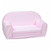 Delsit Toddler Couch 2 In 1 Flip Open Kid Size Foam Sofa, Pink Polka Dot