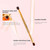Ducare Eyeshadow Brush Set Duo End Eye Makeup Brushes Golden Glitter Professional Eyeshadow Brushes 5pcs Travel Concealer Eyebrow Eyelash Eye Liners Blending