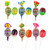 20 Sweet Sour Super Blow Pops Lollipops Colorful Sucker Party Favor Candy Gift