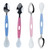 1pcs Tureclos Kids Spoon 2-ended Baby Feeding Training Spoon Stainless Serrated Fruit