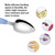 1pcs Tureclos Kids Spoon 2-ended Baby Feeding Training Spoon Stainless Serrated Fruit