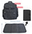 Terra Baby Zipper Pockets Waterproof Stroller Straps Included Large Capacity Backpack Diaper Bag, Black