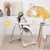 Infans Baby High Chair Folding Baby Dining Chair W/ Adjustable Height & Footrest Gray